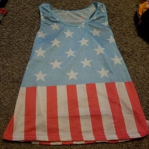 American flag tank top
